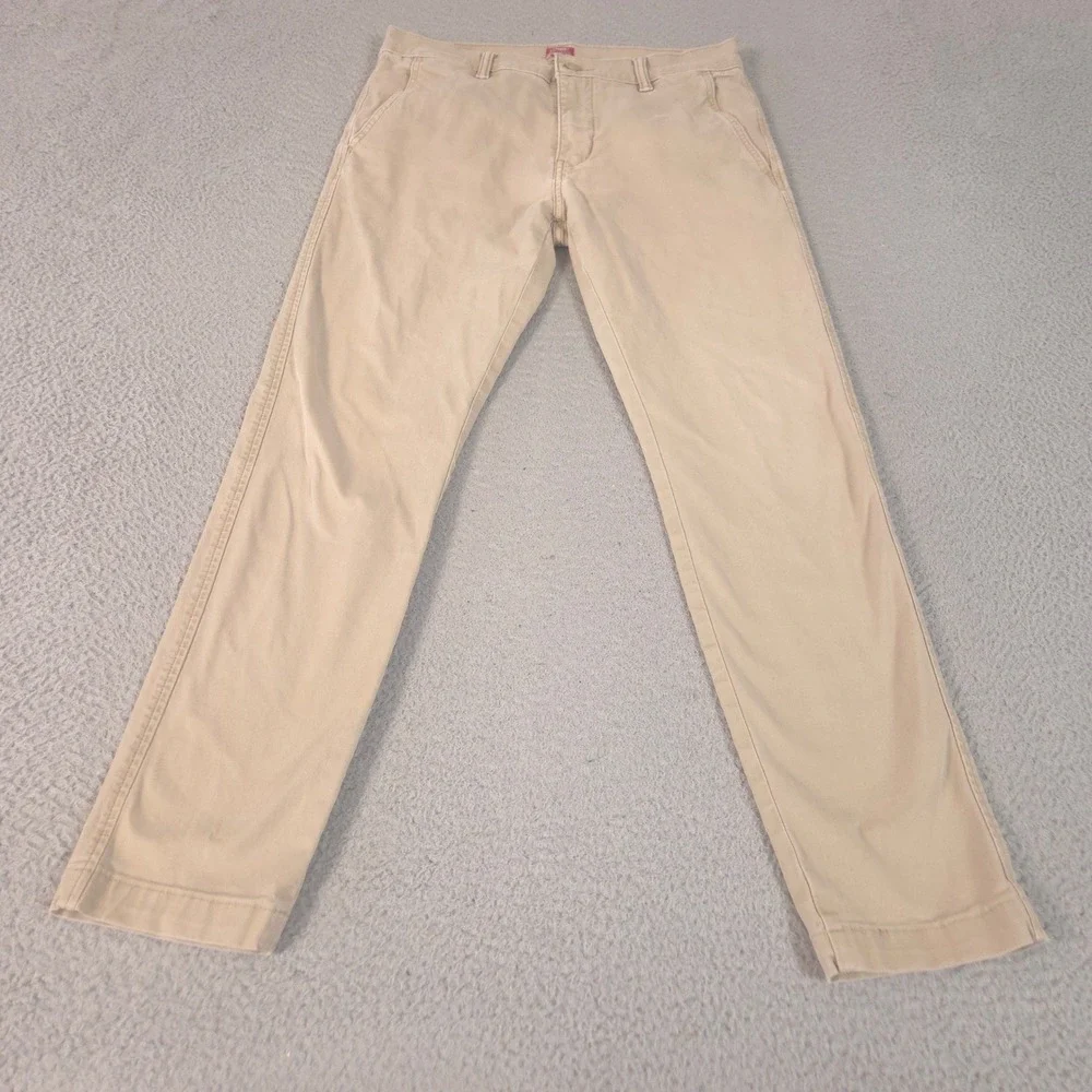 Levi's Pants Mens 31x31 Khaki XX Chino Standard Taper Tapered Leg Cotton Stretch